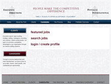 Tablet Screenshot of jobs.executive-directions.com